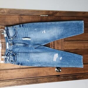 Kancan paint splatter Mom jeans